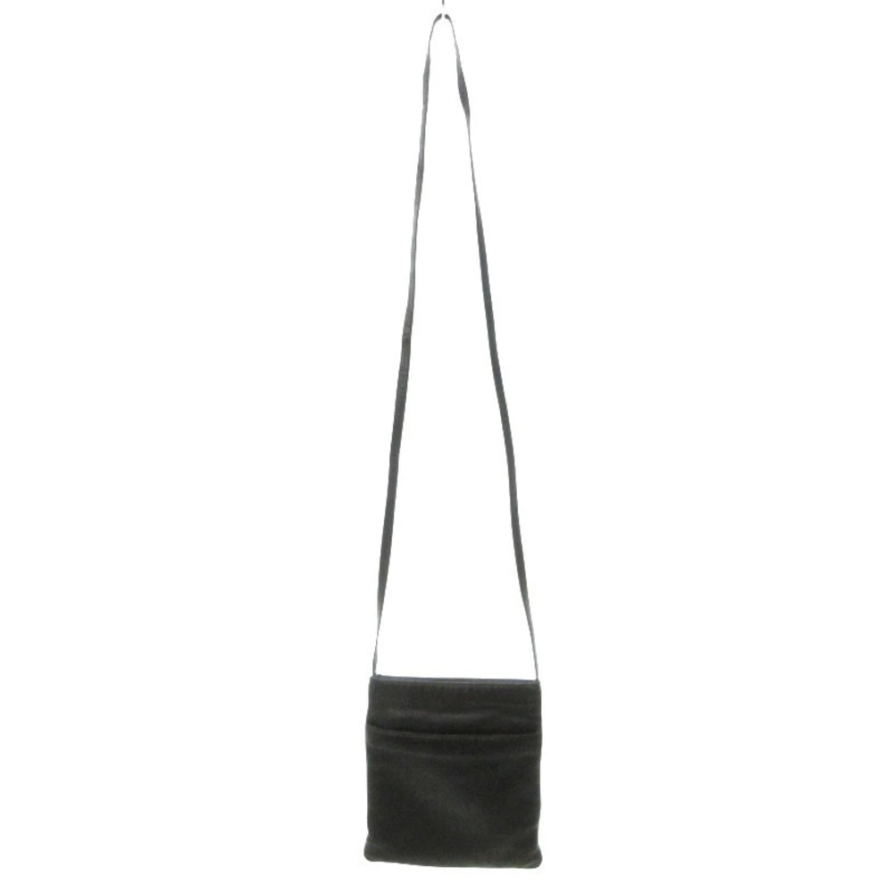 Loewe Nappa Leather Shoulder Bag Anagram Zip Closure Black